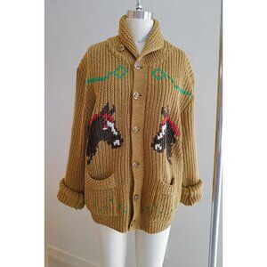 Vintage Cowichan Horse Sweater
